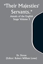 Their Majesties' Servants. Annals of the English Stage Volume 3 