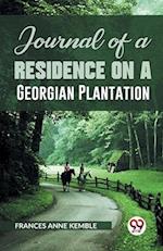 Journal of a Residence on a Georgian Plantation 