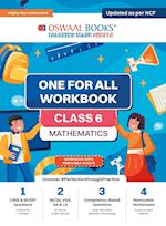 Oswaal NCERT & CBSE One For All Workbook | Mathematics | Class 6 | Updated As Per NCF | MCQ's | VSA | SA | LA | For Latest Exam