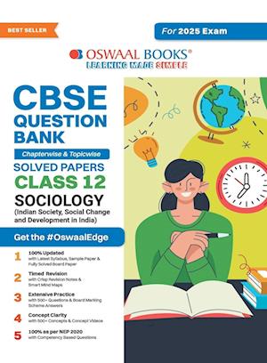 Oswaal CBSE Question Bank Class 12 Sociology, Chapterwise and Topicwise Solved Papers For Board Exams 2025