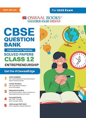 Oswaal CBSE Question Bank Class 12 Entrepreneurship, Chapterwise and Topicwise Solved Papers For Board Exams 2025