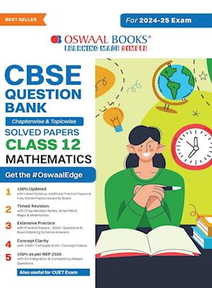 Oswaal CBSE Question Bank Class 12 Mathematics, Chapterwise and Topicwise Solved Papers For Board Exams 2025