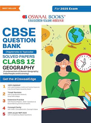 Oswaal CBSE Question Bank Class 12 Geography, Chapterwise and Topicwise Solved Papers For Board Exams 2025