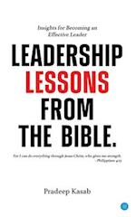 Leadership Lessons from the Bible