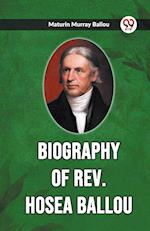 Biography Of Rev. Hosea Ballou