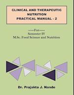 Clinical and Therapeutic Nutritiin Practical Manual 2