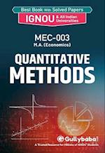 MEC-003 Quantitative Methods 