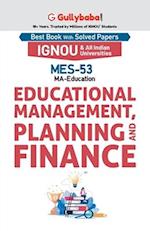 MES-53 Educational Management, Planning and Finance 