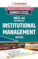 MES-44 Institutional Management 