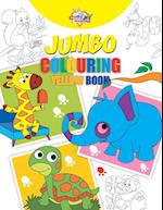 Jumbo Colouring Yellow Book for 4 to 8 years old Kids | Best Gift to Children for Drawing, Coloring and Painting 