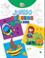 Jumbo Colouring Green Book for 4 to 8 years old Kids | Best Gift to Children for Drawing, Coloring and Painting 