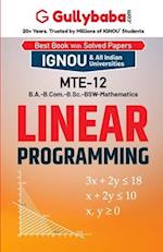 MTE-12 Linear Programming 