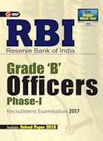 RBI Reserve Bank of India GRADE (B) Officers Phase-I Recruitment Examination 2017 