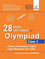 28 Mock Test Series for Olympiads Class 1 Science, Mathematics, English, Logical Reasoning, GK & Cyber 2nd Edition 