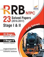 RRB NTPC 23 Solved Papers 2016-17 Stage I & II English Edition 