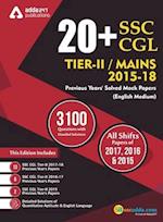 20+ SSC CGL Tier II 2015-18 Previous Year's Paper Book (English Printed Medium) 