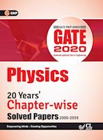 GATE 2020 - Chapter-wise Previous Solved Papers - 20 Years' Solved Papers (2000-2019)- Physics 