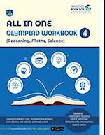 All in One Olympiad Workbook for Reasoning, Maths & Science - Class 4 