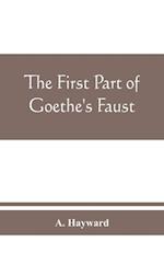 The first part of Goethe's Faust