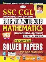 SSC CGL & CPO Mathematics Yearwise Solved Papers-2019 (E)(143 Set)