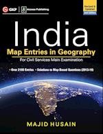 India Map Entries in Geography for Civil Services Main Examination 2ed