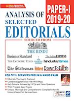 Analysis of Selected Editorials Paper-1 (2019-2020)