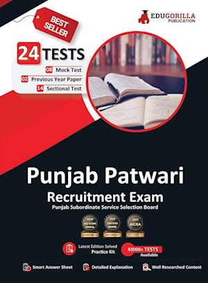 Punjab Patwari Recruitment Exam 2023 - 8 Mock Tests, 14 Sectional Tests and 2 Previous Year Papers (1400 Solved Questions) with Free Access To Online Tests