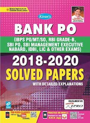 Bank PO MT-SO, RBI, SBI PO, SBI Mang Solved Paper-E-2020 New (25-Sets)