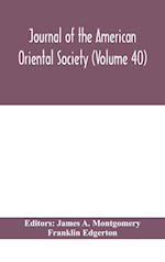 Journal of the American Oriental Society (Volume 40) 