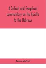 A critical and exegetical commentary on the Epistle to the Hebrews 