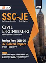 SSC 2021 Junior Engineers Paper I - Civil Engineering - 37 Previous Years Solved Papers (2008-20) 