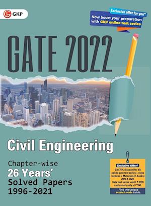 GATE 2022 Civil Engineering - 26 Years Chapter-wise Solved Papers (1996-2021)