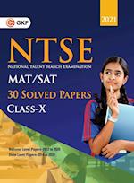 NTSE 2020-21 Class 10th (MAT & SAT) - 30 Solved Papers 