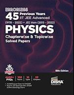 Errorless 45 Previous Years IIT JEE Advanced (1978 - 2021) + JEE Main (2013 - 2022) PHYSICS Chapterwise & Topicwise Solved Papers 18th Edition | PYQ Q