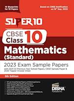 Super 10 CBSE Class 10 Mathematics (Standard) 2023 Exam Sample Papers with 2021-22 Previous Year Solved Papers, CBSE Sample Paper & 2020 Topper Answer