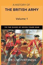 A History of the British Army, Vol. 1