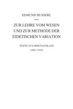 Zur Lehre vom Wesen und zur Methode der eidetischen Variation