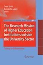 The Research Mission of Higher Education Institutions outside the University Sector