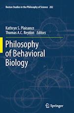 Philosophy of Behavioral Biology