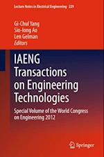 IAENG Transactions on Engineering Technologies