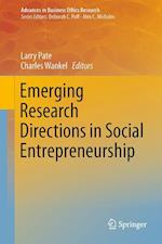 Emerging Research Directions in Social Entrepreneurship