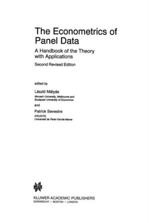 Econometrics of Panel Data