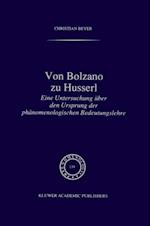 Von Bolzano zu Husserl