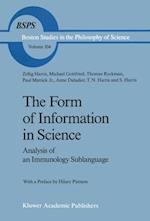 Form of Information in Science