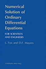 Numerical Solution of Ordinary Differential Equations