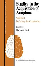 Studies in the Acquisition of Anaphora