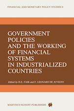 Government Policies and the Working of Financial Systems in Industrialized Countries