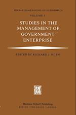 Studies in the Management of Government Enterprise