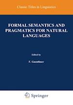 Formal Semantics and Pragmatics for Natural Languages