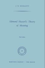 Edmund Husserl's Theory of Meaning